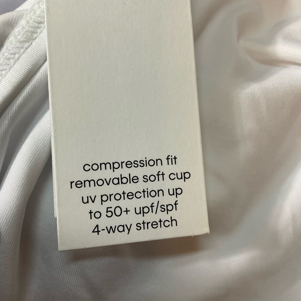 NEW Calvin Klein soft white high neck tummy control one piece swimsuit 12 - Picture 11 of 11